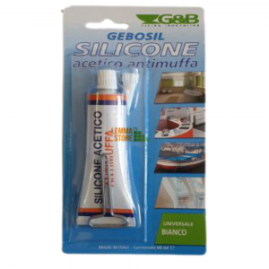SILICONE BIANCO BAGNO CUCINA ANTIMUFFA ACETICO SANITARI ASCIUGATURA RAPIDA