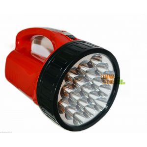 TORCIA FARETTO LED RICARICABILE 19 LED 6/12 ORE