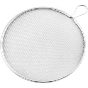 NUOVA RETINA SPARGIFIAMMA IN ACCIAO  CON ANELLO DIAMETRO 16/20/25 CM