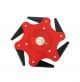 TESTINA DISCO 6 LAME TAGLIA ERBA PER DECESPUGLIATORE A SCOPPIO UNIVERSALE ERBACCE