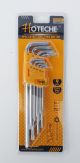 SET 9 CHIAVI TORX LUNGHE PROFESSIONALI S2 CHROMO VANADIUM 