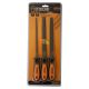 SET 3 RASPE PER LIMARE SGROSSARE FERRO TONDA PIATTA 300 MM