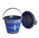 SECCHIO IN SILICONE RICHIUDIBILE 10 LITRI SALVASPAZIO PIEGHEVOLE CAMPEGGIO 