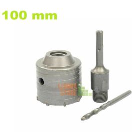 FRESA A TAZZA 110 MM CAROTATRICE CON ASTA SDS PLUS 60 CM CALCESTRUZZO - Foto 6