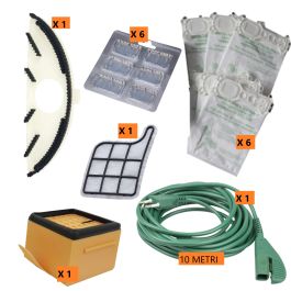 KIT FOLLETTO VK135-136 SACCHETTI FILTRI FILO SOTTO SPAZZOLA COMPATIBILI VORWERK - Foto 9
