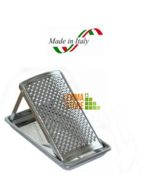 GRATTUGIA RECLINABILE  INOX CON RACCOGLITORE PIEGHEVOLE ACCIAIO DA TAVOLA