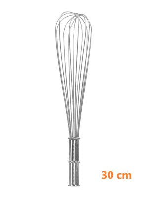 FRUSTA SBATTITORE MANUALE CROMATO ACCIAIO 30 CM FILO CUCINA MESCOLARE UTENSILE