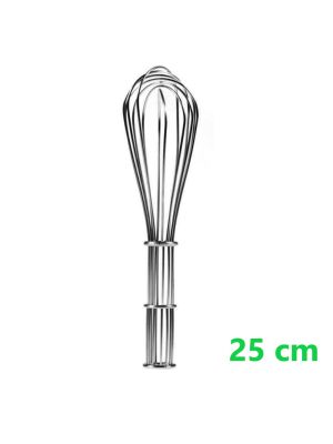 FRUSTA SBATTITORE MANUALE CROMATO ACCIAIO  25 CM FILO CUCINA MESCOLARE UTENSILE