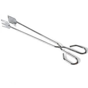 PINZA DA BARBECUE GIRA CARNE CROMATA 56 CM