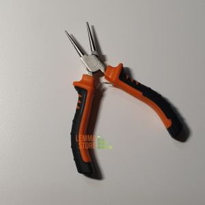 PINZA A BECCO PICCOLA AGO DRITTA MINI UTENSILE DI PRECISIONE FAI DA TE PRESA ANTISCIVOLO SCANALATURE LAVORO FERRAMENTA GIOIELLI 