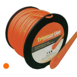 FILO PER DECESPUGLIATORE TONDO 4 MM BOBINA 100 M TAGLIAERBA CAVO MATASSA ROSSO