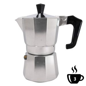 CAFFETTIERA MOKA CLASSICA PEZZETTI 3 TAZZE CAFFE IN ALLUMINIO