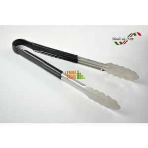 MOLLA/PINZA BARBECUE INOX CARNE CON INSERTI IN SILICONE CUCINA 