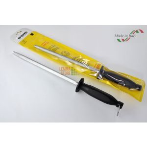 ACCIAINO TONDO DIAMANTATO AFFILA COLTELLI PROFESSIONALE AFFILARE LAME COLTELLI AFFILACOLTELLI 25 CM CUCINA UTENSILE CROMATIZZATO 