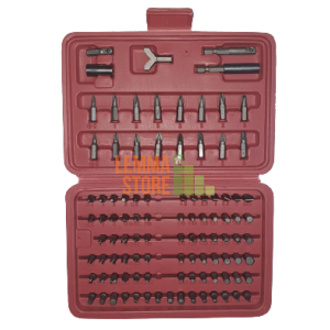 KIT 100 PZ CACCIAVITE SICUREZZA ANTIMANOMISSIONE TORX HEX BIT CROMO VANADIO