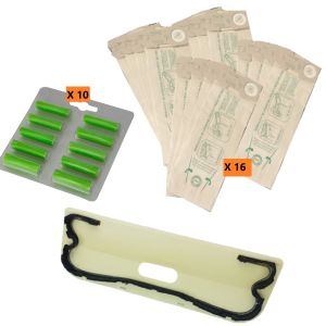 KIT SACCHETTI FOLLETTO VK120-121-122 PROFUMINI SOTTOSPAZZOLA COMPATIBILI VORWERK