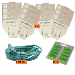 SACCHETTI FOLLETTO VK 130 131 12 SACCHI 10 PROFUMI FILO 7 MT COMPATIBILI VORWERK