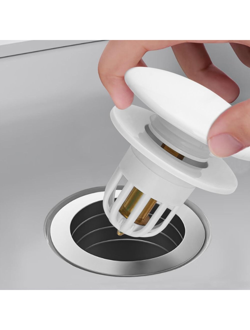 Tappo Lavandino Universale 40mm - 2 Pezzi Cromato Per Bagno E Cucina, Facile Installazione - Foto 5