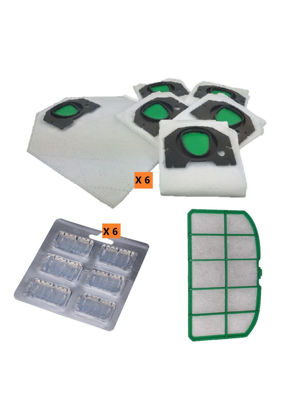 Kit Ricambi Folletto VK200/VK220S - 12 Sacchetti + Filtri + Profumini, Manutenzione Completa - Foto 10