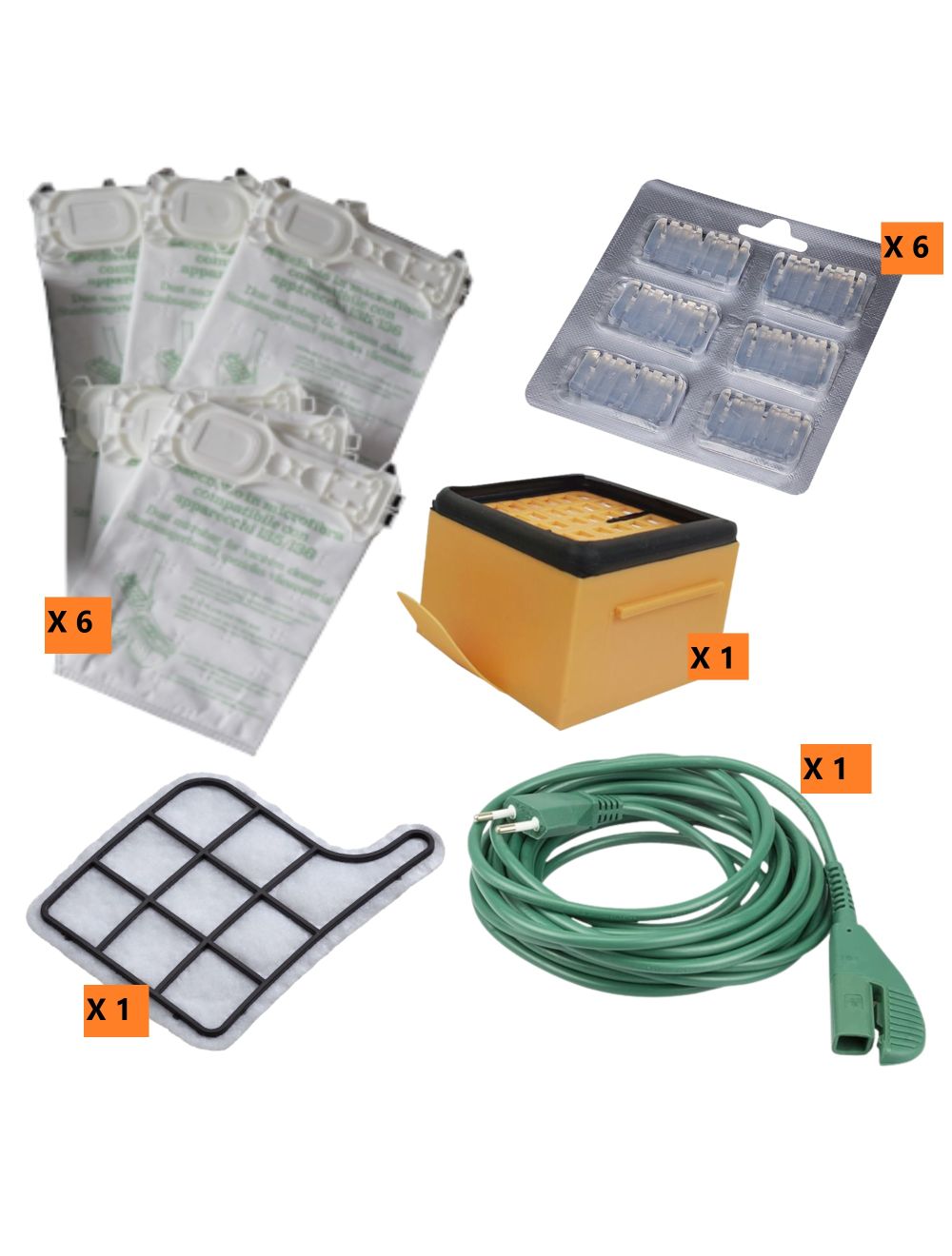 Manutenzione Aspirapolvere Kit Ricambi Per Aspirapolvere Folletto Vk135 Vk136 12 Sacchetti 12 Profumi C 420244 - Foto 8