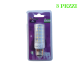 LAMPADA A LED 10W E27 LUCE FREDDA 6500K CON VETRO TRASPARENTE 3 PEZZI