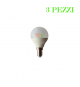 LAMPADINA A LED 7W E14 LUCE FREDDA 6500K 3 PEZZI LAMPADINE
