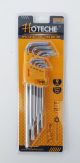 SET 9 CHIAVI TORX LUNGHE PROFESSIONALI S2 CHROMO VANADIUM 