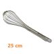 FRUSTA ACCIAIO INOX 25 CM DA CUCINA MANUALE IN FILO PROFESSIONALE IMPASTO A MANO