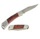 COLTELLO SERRAMANICO RIPIEGABILE TASCABILE MANICO LEGNO WOLF VALEX