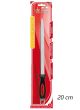 ACCIAINO PIATTO AFFILACOLTELLI ASTA PER AFFILARE LAMA COLTELLO 20CM CROMIZZATO