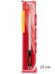 ACCIAINO PIATTO AFFILACOLTELLI ASTA PER AFFILARE LAMA COLTELLO 25CM CROMIZZATO