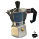 CAFFETTIERA CLASSICA 1/2 TAZZE CAFFE IN ALLUMINIO MADE IN ITALY