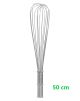 FRUSTA SBATTITORE MANUALE CROMATO ACCIAIO 50 CM FILO CUCINA MESCOLARE UTENSILE