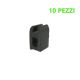 GOMMINO PER GRIGLIE REX ZANUSSI LATO 10 MM X 8 ALTEZZA 13,5 MM 10 PEZZI