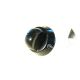 MANOPOLA NERA ADATTABILE ARISTON INDESIT PERNO DIAMETRO 7 MM MOZZO RASO