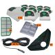 SACCHETTI FOLLETTO VK 200-220S KIT FILTRO SOTTOSPAZZOLA FILO COMPATIBILI VORWERK