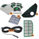 KIT FOLLETTO VK200-220S SACCHETTI FILTRO SOTTOSPAZZOLA CAVO COMPATIBILI VORWERK